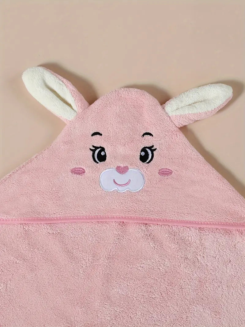 Cape de Bain Serviette pour Bébé rose