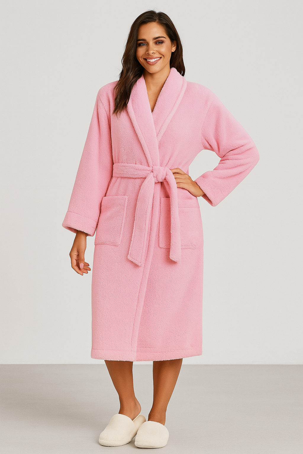 Peignoir femme éponge court ultra-absorbant