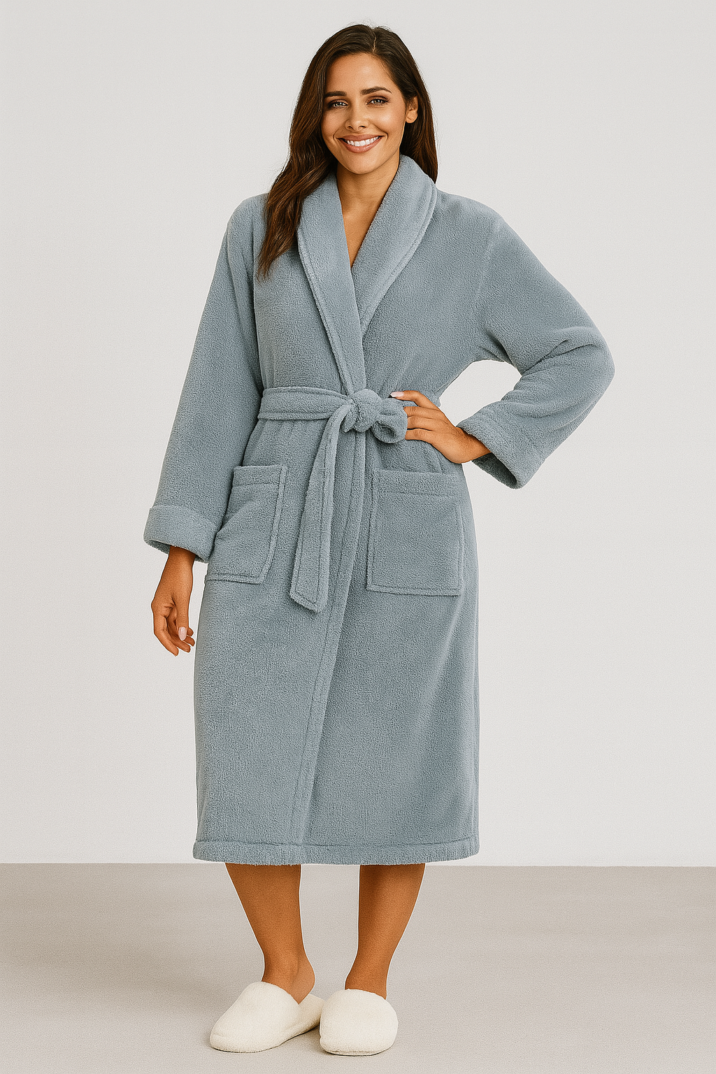 Peignoir femme éponge court ultra-absorbant