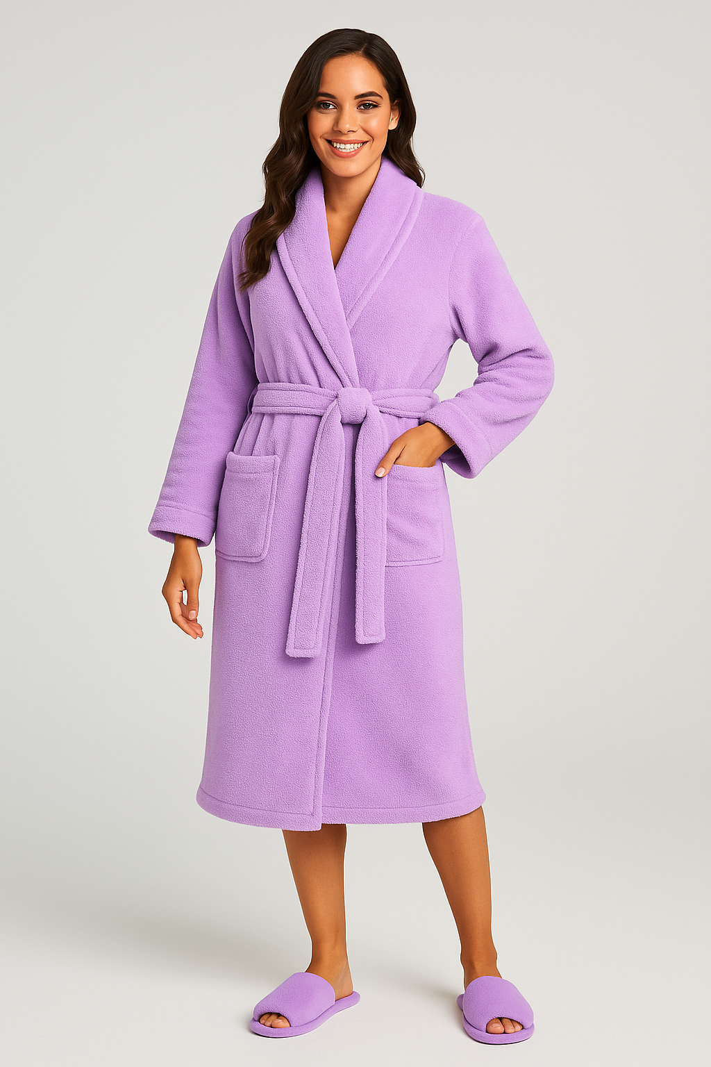 Peignoir femme éponge court ultra-absorbant