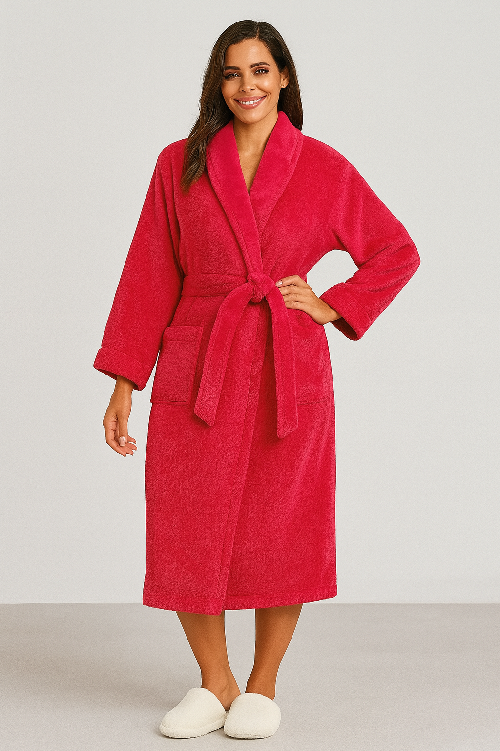 Peignoir femme éponge court ultra-absorbant