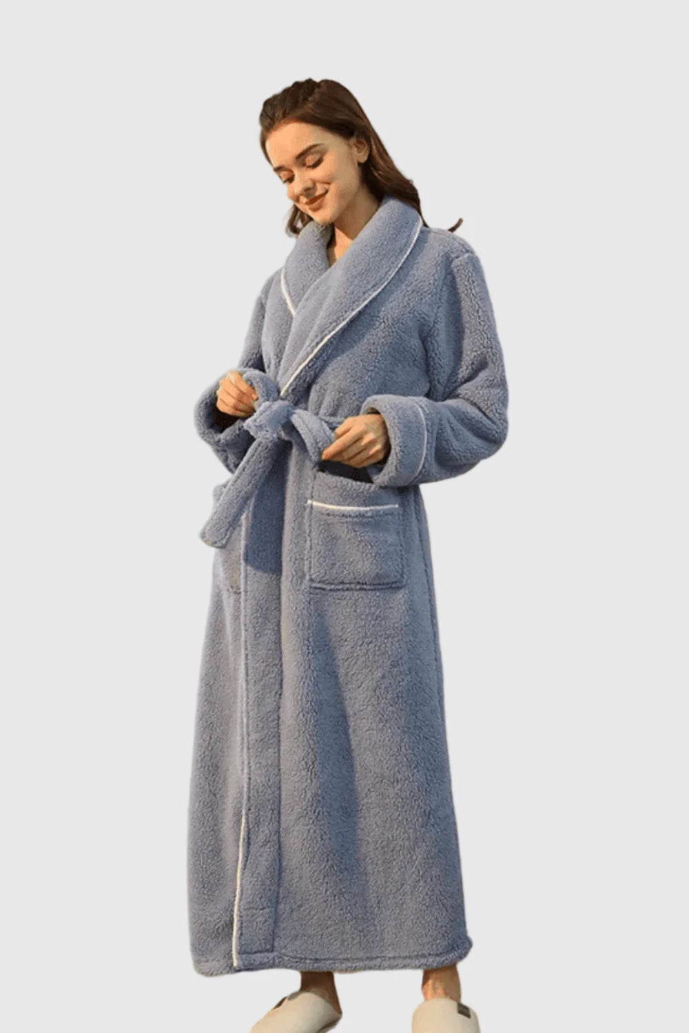 Peignoir de Bain Couple – Long, Douillet et Élégant