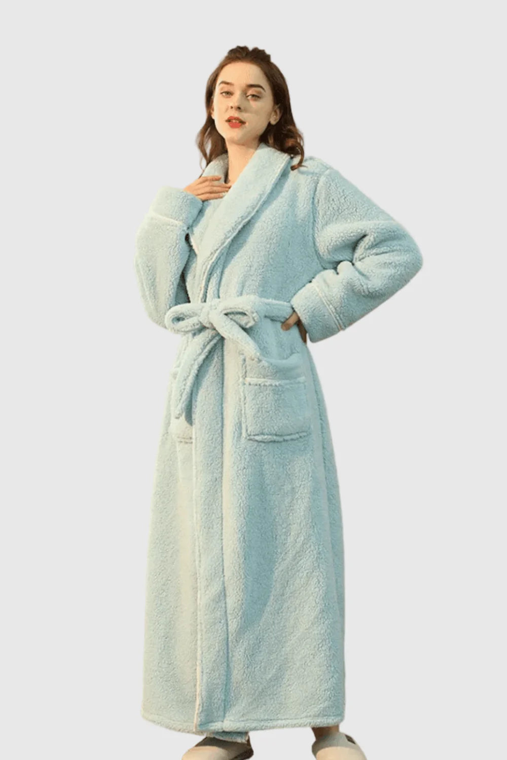 Peignoir de Bain Couple – Long, Douillet et Élégant