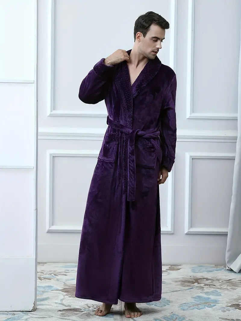 Long Peignoir de Luxe en Polaire Épaisse
