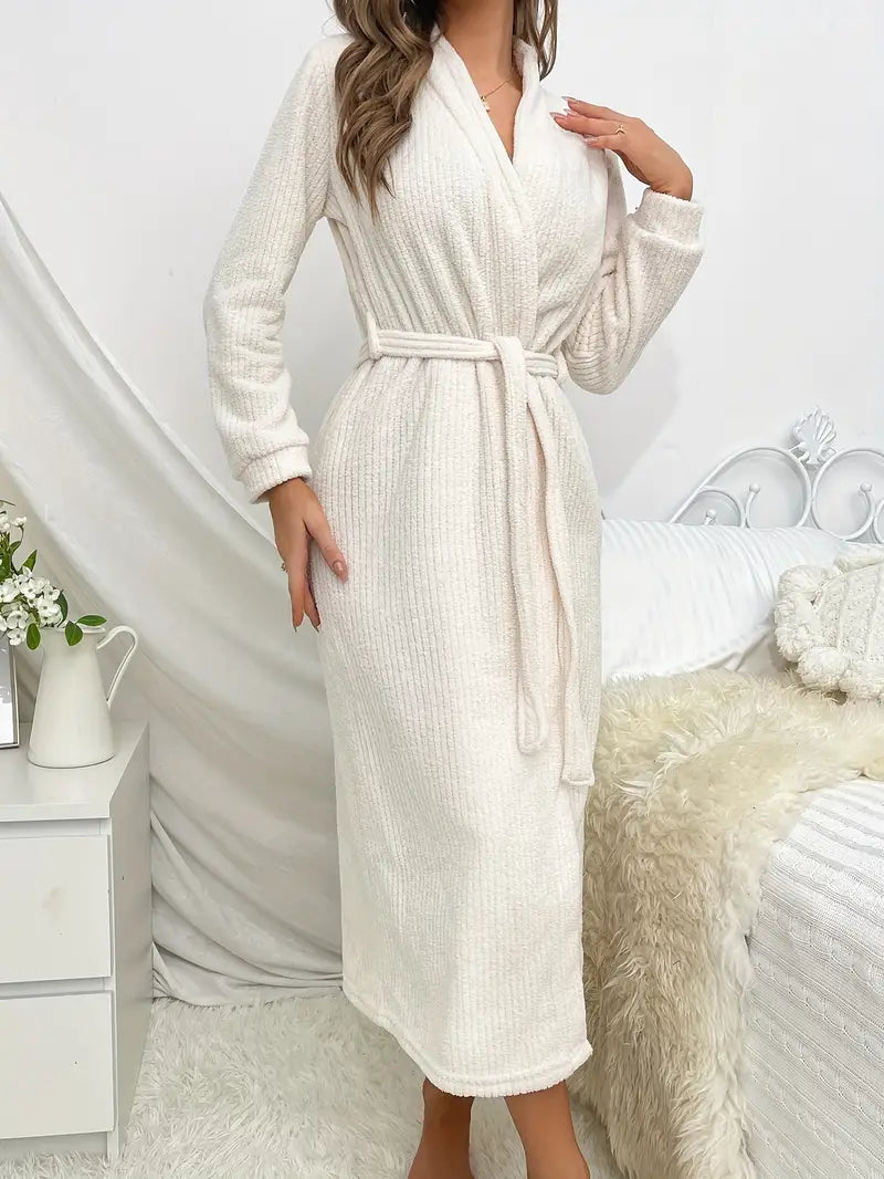 Peignoir de Nuit Éponge avec Ceinture