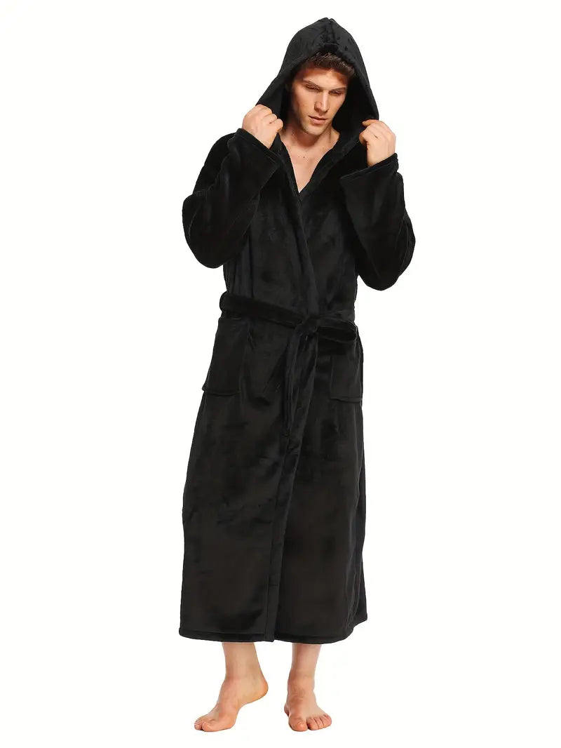 Peignoir Confortable Chaud avec Capuche