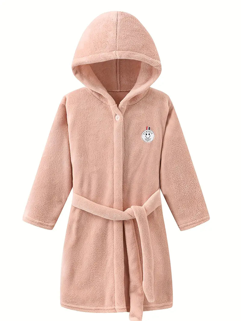 Peignoir de Bain Enfant Chaud Couleur Unie