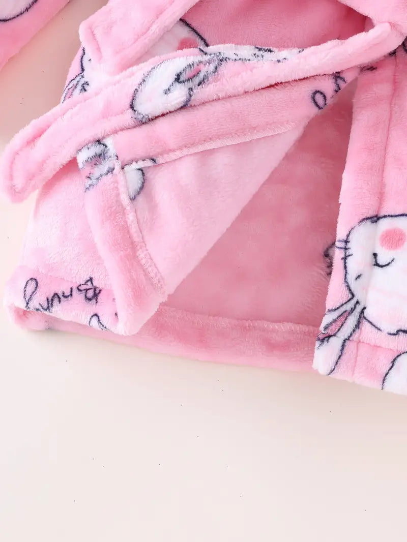 Peignoir de Bain Enfant Éponge Rose