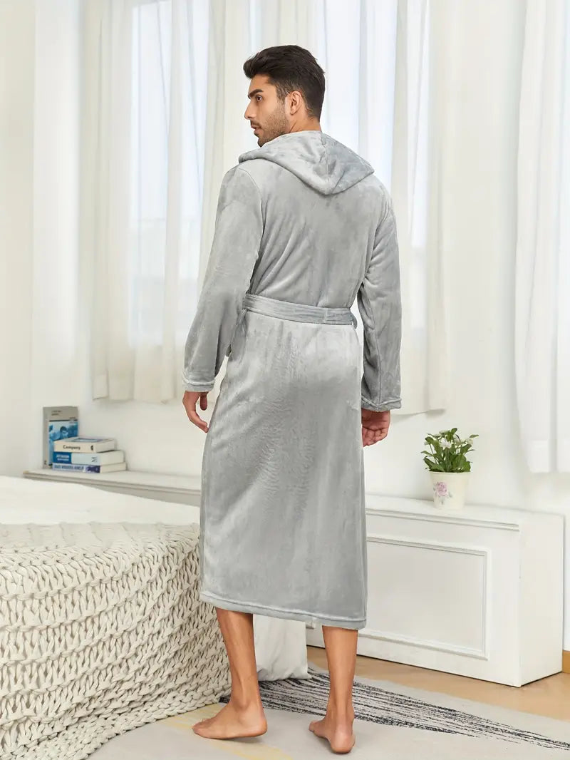Peignoir de Bain à Capuche en Coton