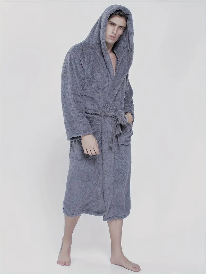 Peignoir avec Capuche Doux et Chaud