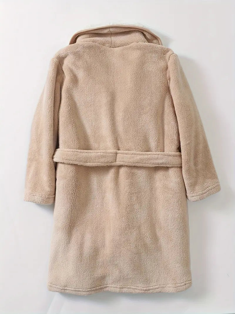 Peignoir de Bain Enfant avec Ceinture et Poches