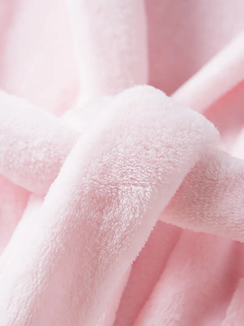Peignoir de Bain Enfant Fille Polaire Rose