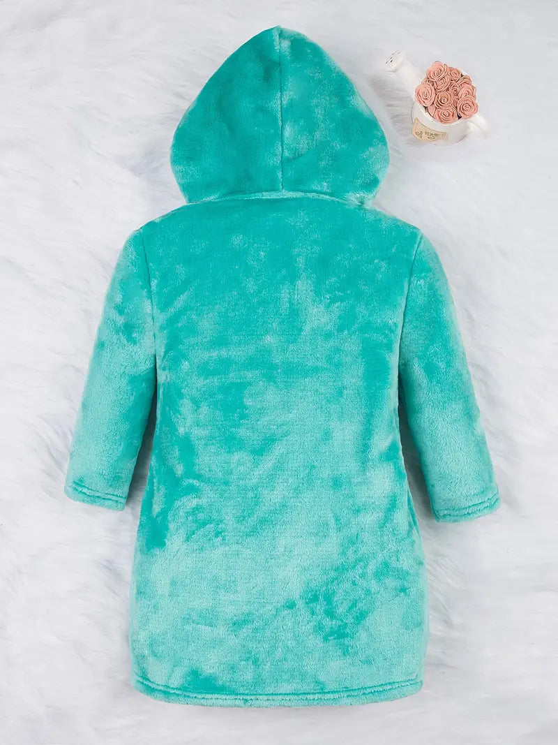 Peignoir de Bain Enfant Bleu Turquoise