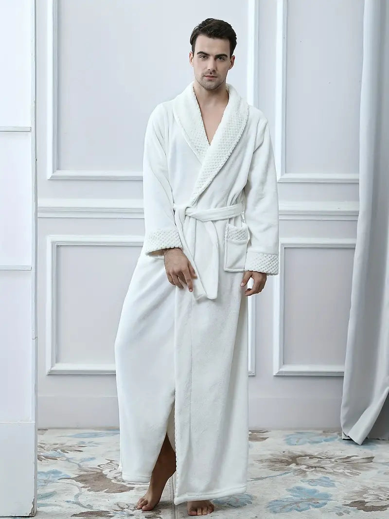 Long Peignoir de Luxe en Polaire Épaisse