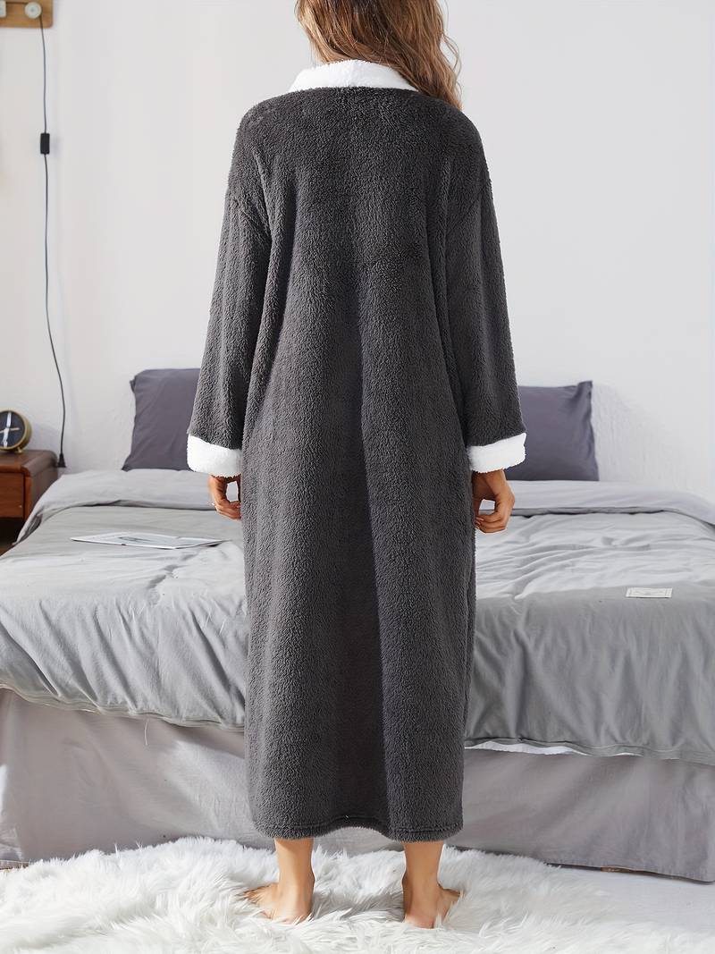 Peignoir De Nuit Décontractée En Polaire