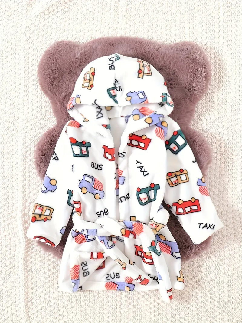 Peignoir de Bain Enfant Polaire Blanc