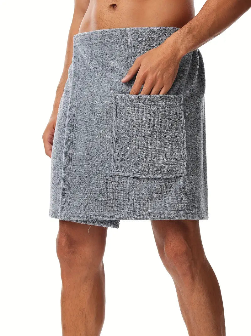 Peignoir Serviette Homme Microfibre à scratch