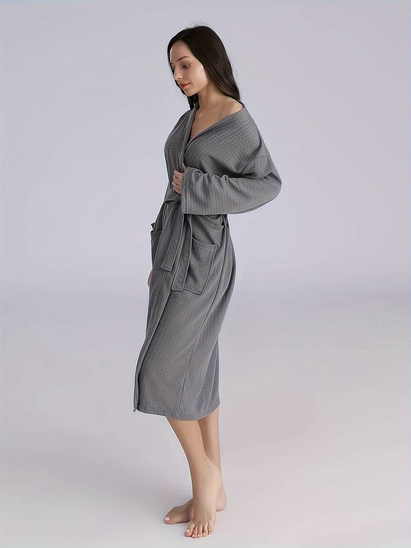 Peignoir de Bain Doux avec Ceinture