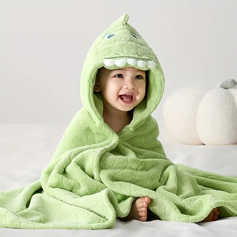 Cape de Bain Bébé motif dinosaure