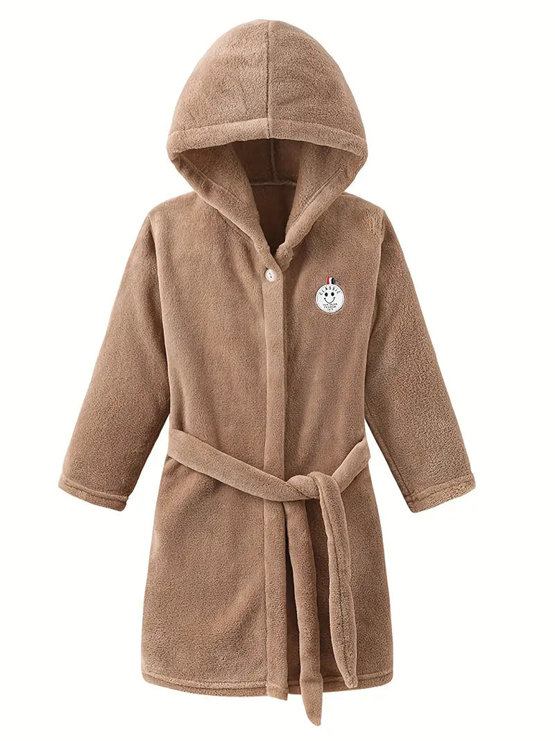 Peignoir de Bain Enfant Chaud Couleur Unie