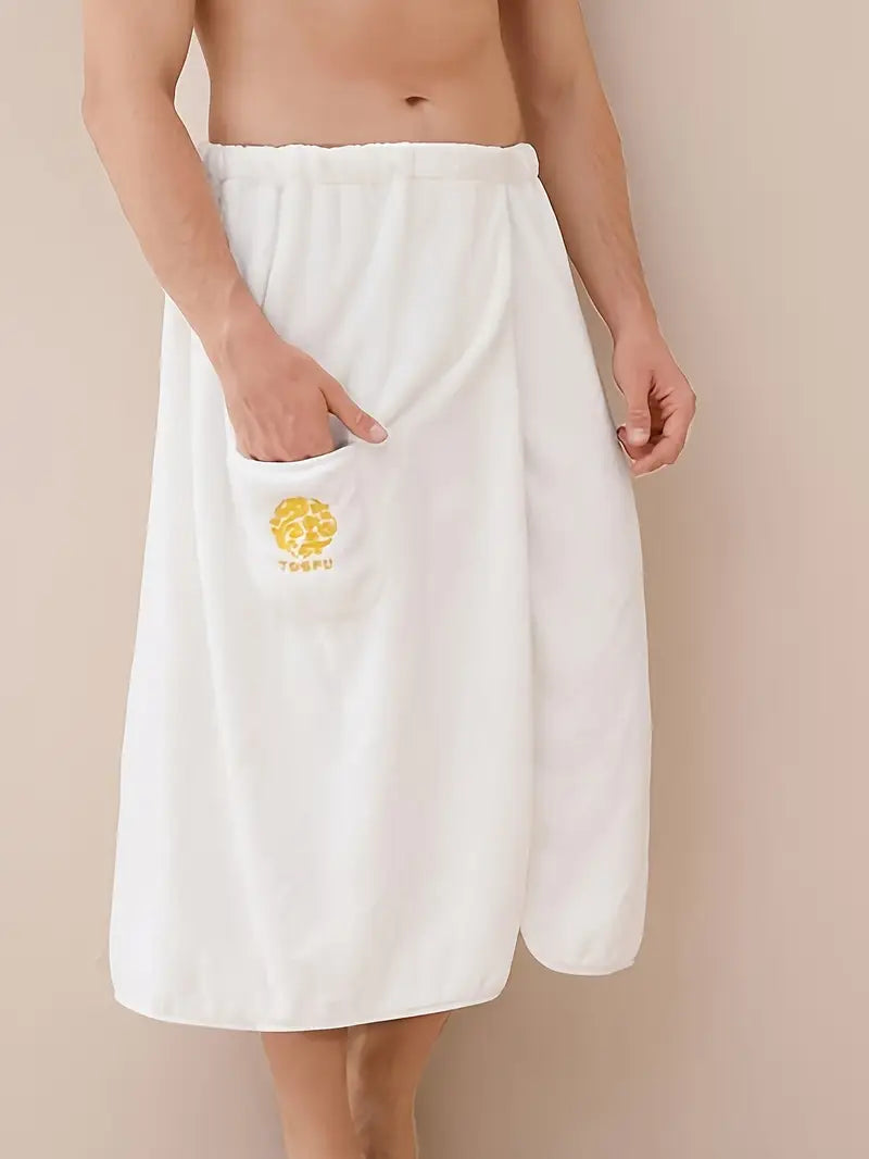 Peignoir Serviette Homme Microfibre