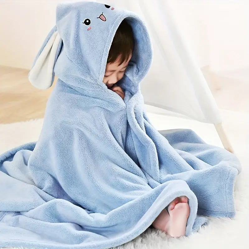 Cape de Bain Bébé motif lapin