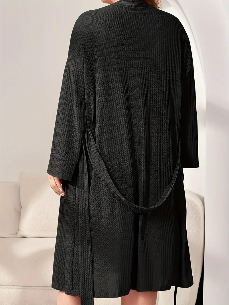 Peignoir Grande Taille Noir