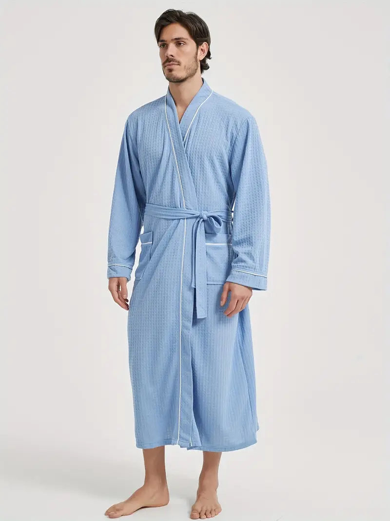 Peignoir de Bain Nid D'abeille Doux