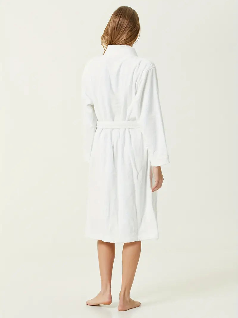 Peignoir Éponge Long et Simple