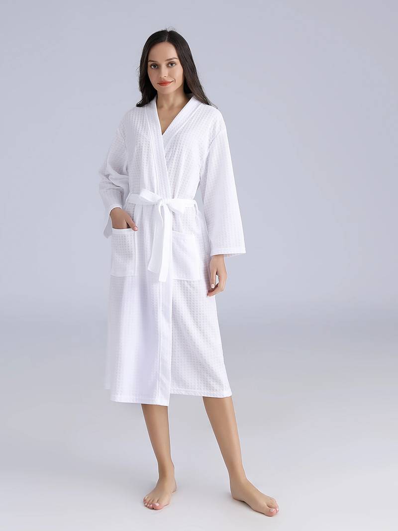 Peignoir de Bain Doux avec Ceinture