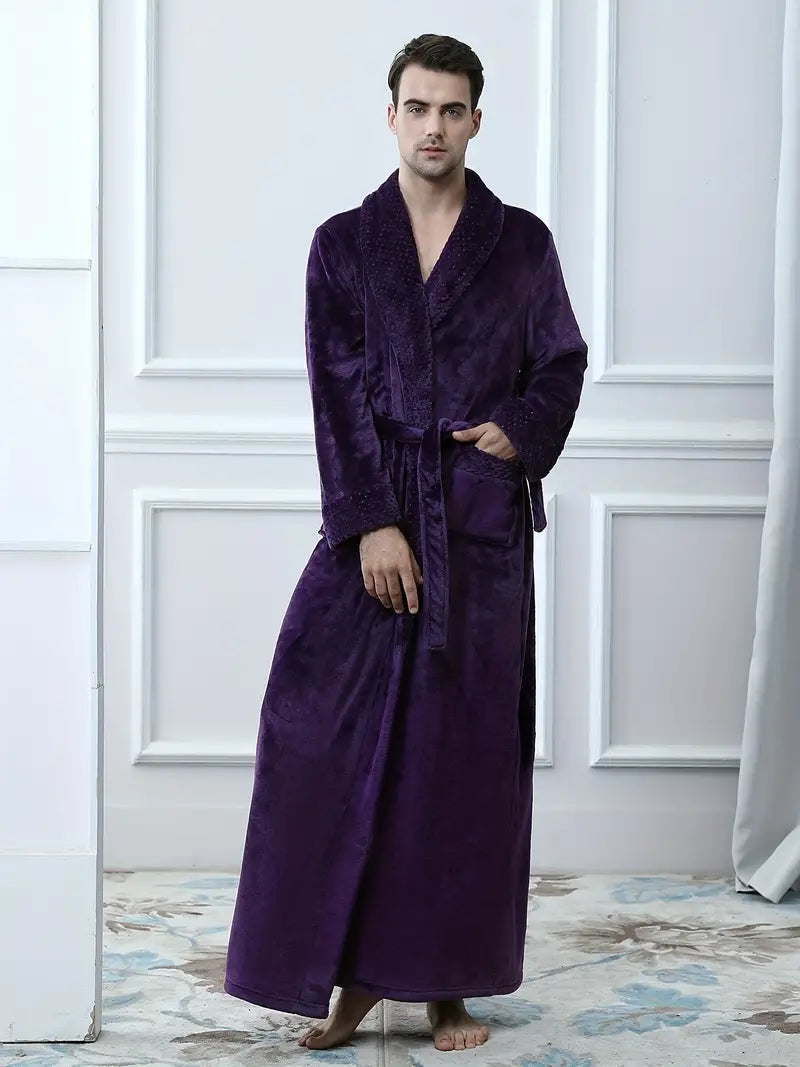 Long Peignoir de Luxe en Polaire Épaisse