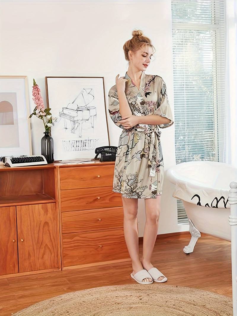 Peignoir Floral Kimono Doux
