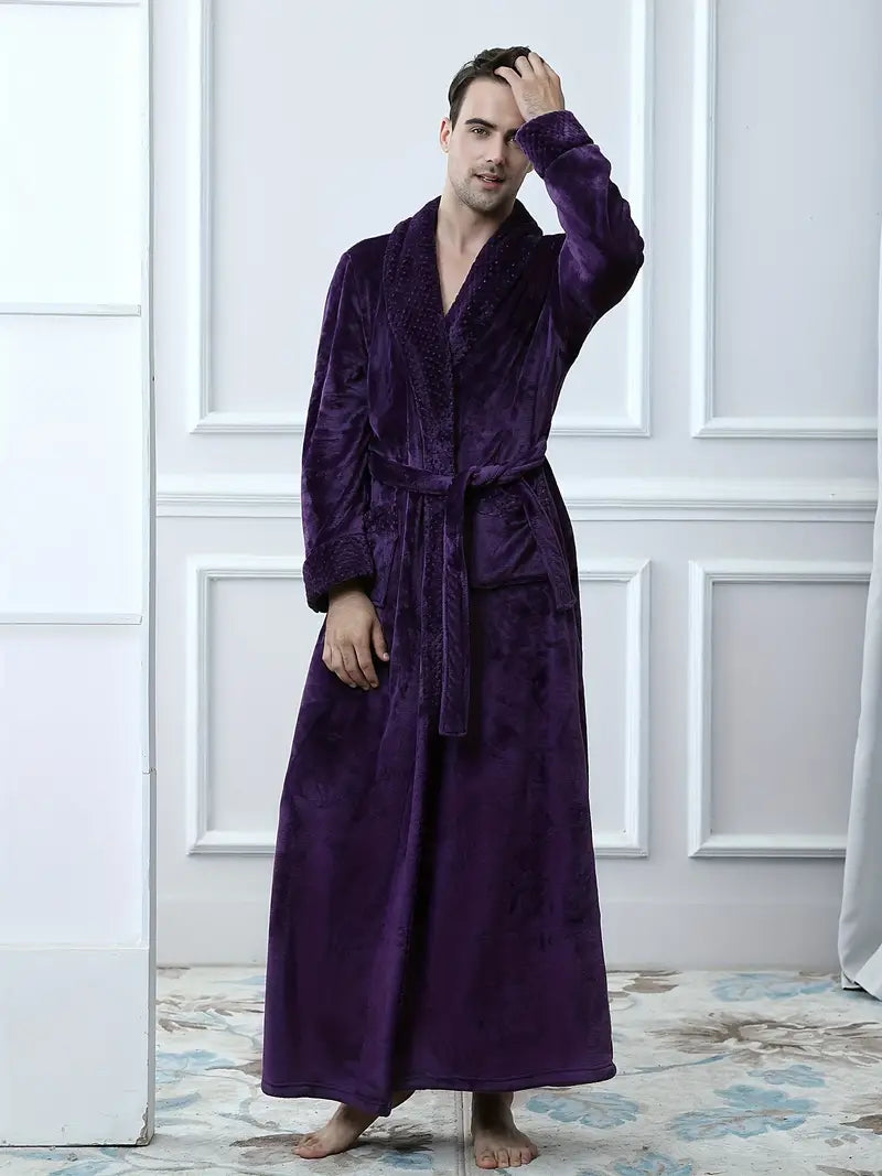Long Peignoir de Luxe en Polaire Épaisse