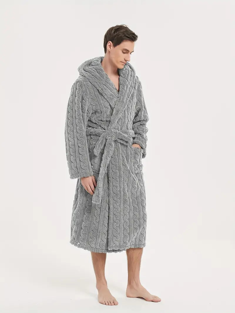 Peignoir D'hiver à Capuche pour Hommes