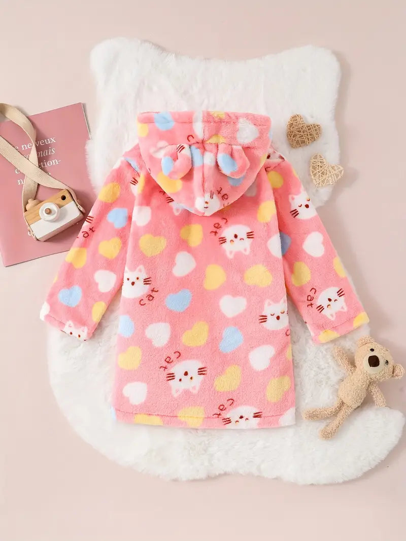 Peignoir de Bain Enfant Fille Chaud