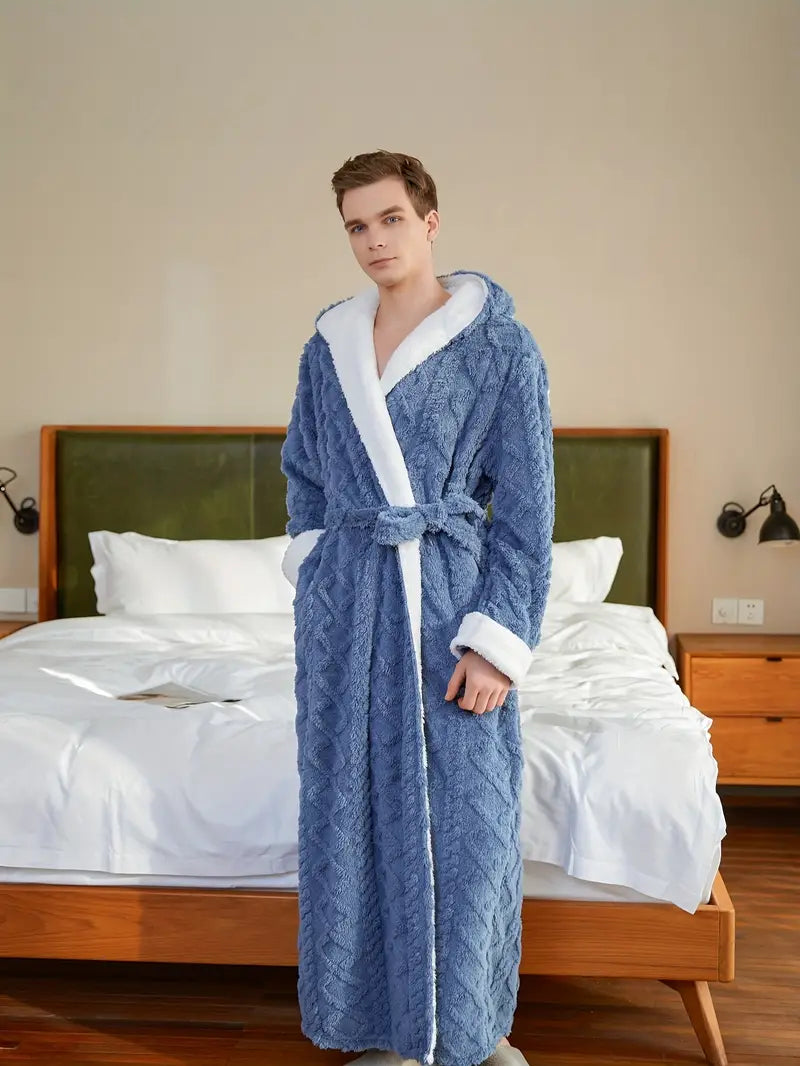 Peignoir à Capuche Épais Éponge