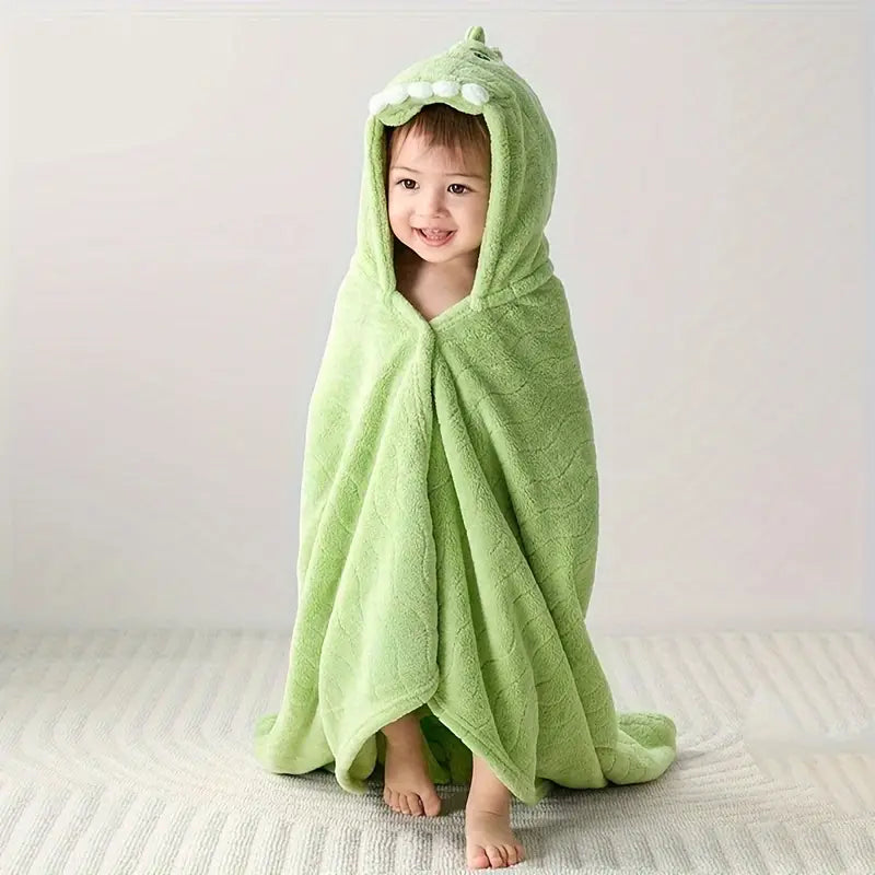 Cape de Bain Bébé motif dinosaure