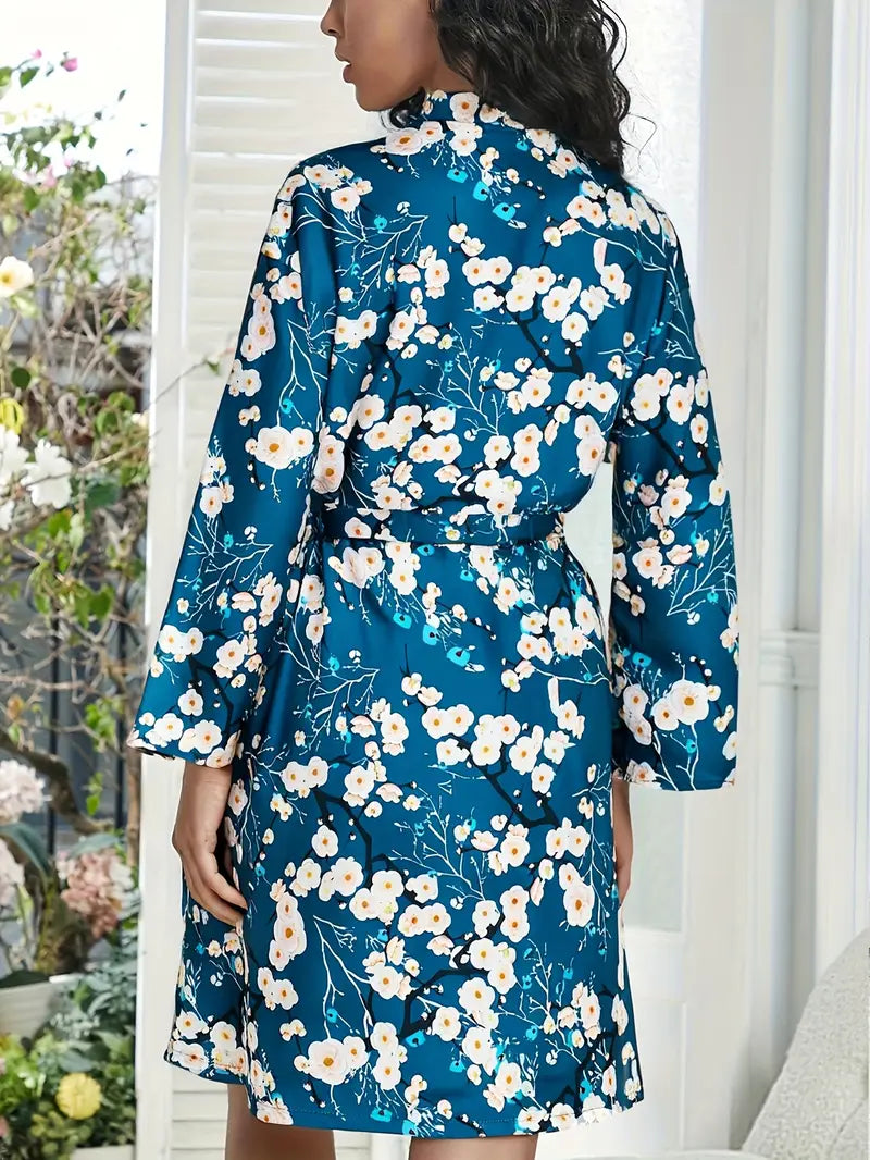 Kimono Femme Floral de Minuit