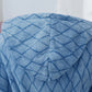 Peignoir polaire à capuche pour homme avec motifs relief et ceinture ajustable