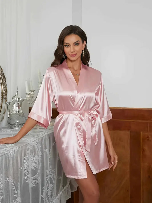 Kimono Femme Rose de Nuit
