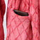 Peignoir polaire à capuche pour homme avec motifs relief et ceinture ajustable