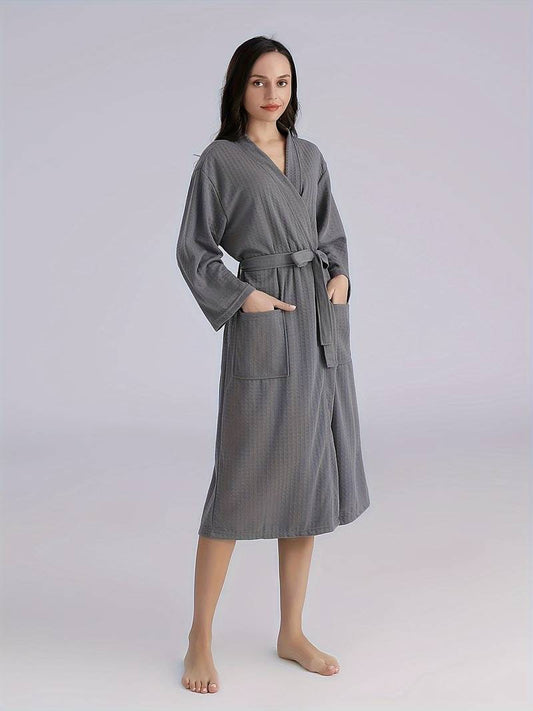 Peignoir de Bain Doux avec Ceinture
