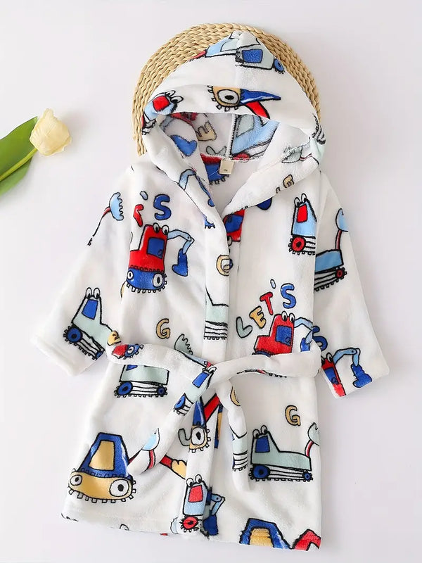 Peignoir de Bain Enfant Garçon Blanc — coloris blanc