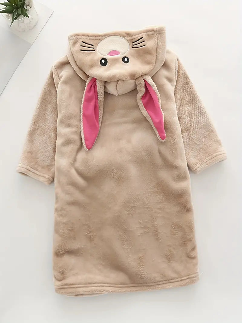 Peignoir de Bain Enfant Polaire Lapin