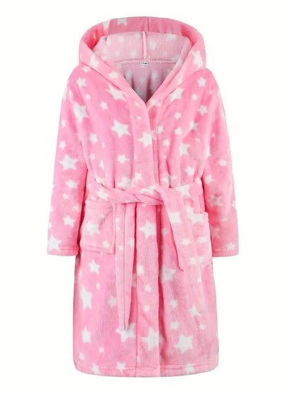 Peignoir de Bain Enfant en Polaire Chaud
