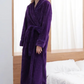 Peignoir Polaire Long Femme Ultra-Doux — coloris violet