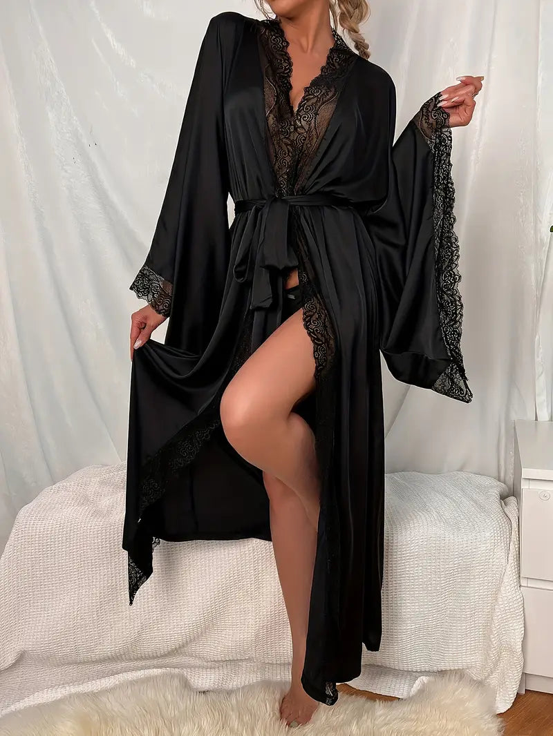 Kimono Femme Élégance Satinée