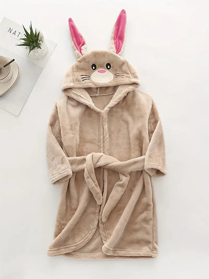 Peignoir de Bain Enfant Polaire Lapin