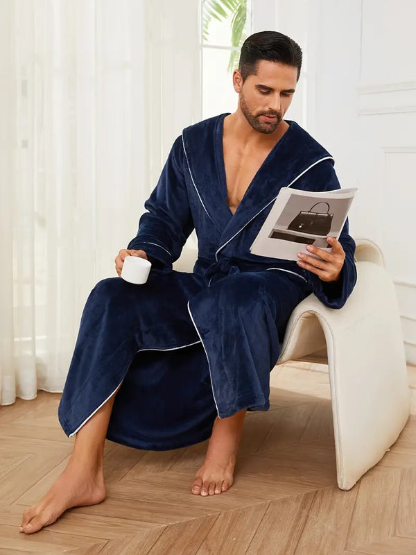 Peignoir Homme Polaire Prestige — coloris bleu