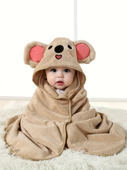 Cape de Bain Bébé Avec Motif Koala